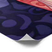 ゴージャスなドラッグクイーンレッドヘア ポスター (角)