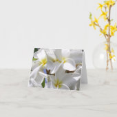 ゴージャスなハワイアンプルメリアノートカード カード (黄色い花)