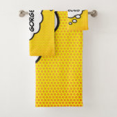 ゴージャスなバブル考えのおもしろい漫画本 バスタオルセット (インサイチュ)