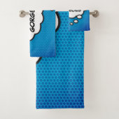 ゴージャスなバブル考えのおもしろい漫画本 バスタオルセット (インサイチュ)