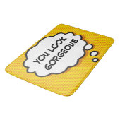 ゴージャスなバブル考えのおもしろい漫画本 バスマット (アングル)