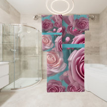 ゴージャスなバラパターンのヴィンテージ外観