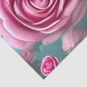 ゴージャスなバラパターンのヴィンテージ外観 薄葉紙 (詳細)