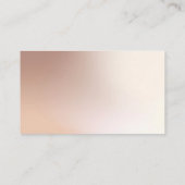 ゴージャスなバラ色のベージュのウェディングシャワー レジストリー エンクロージャーカード (裏面)