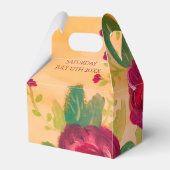 ゴージャスなバラ花の結婚式の引き出物 フェイバーボックス (裏面サイド)