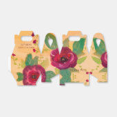 ゴージャスなバラ花の結婚式の引き出物 フェイバーボックス (折り畳みなし)