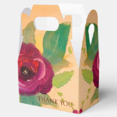 ゴージャスなバラ花の結婚式の引き出物 フェイバーボックス (オープン)