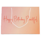 ゴージャスなパステルシェードデザイナー ラージペーパーバッグ (正面)