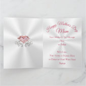 ゴージャスなパーソナライズされた母の日のカード、特大カード カード (内部)