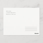 ゴージャスなパールゴールドホワイト蓮の花の感謝 ポストカード (裏面)