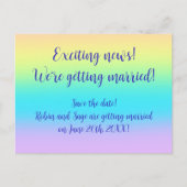 ゴージャスなパ結婚ステル救レインボーズ・ザ・デイト 案内ポストカード (正面)