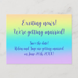 ゴージャスなパ結婚ステル救レインボーズ・ザ・デイト 案内ポストカード