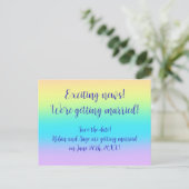 ゴージャスなパ結婚ステル救レインボーズ・ザ・デイト 案内ポストカード (スタンド正面)