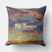 ゴージャスなビーチサンセットインザバハマ クッション (正面)