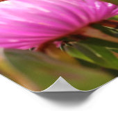 ゴージャスなピンクの花A3ポスター ポスター (角)