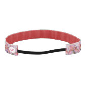 ゴージャスなピンクの虹彩 |ヘッドバンスリップまたは滑ることドなし アスレチックヘッドバンド (裏面)