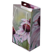 ゴージャスなピンクデイジー スモールペーパーバッグ (裏面アングル)