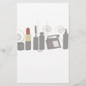 ゴージャスなファッション美しいメイクアップアーティストビジネス チラシ (裏面)