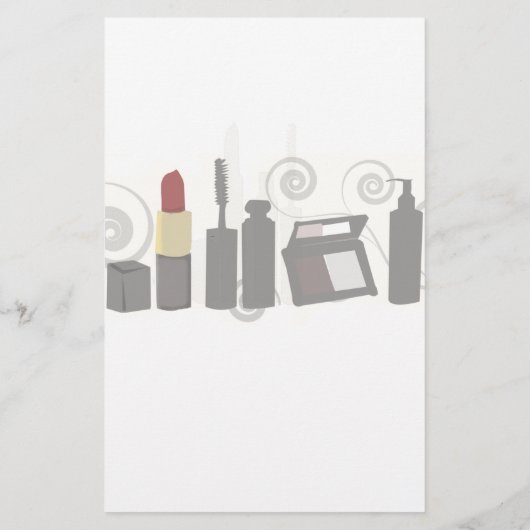 ゴージャスなファッション美しいメイクアップアーティストビジネス チラシ (裏面)