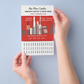 ゴージャスなファッション美しいメイクアップアーティストビジネス チラシ (ハンドル)