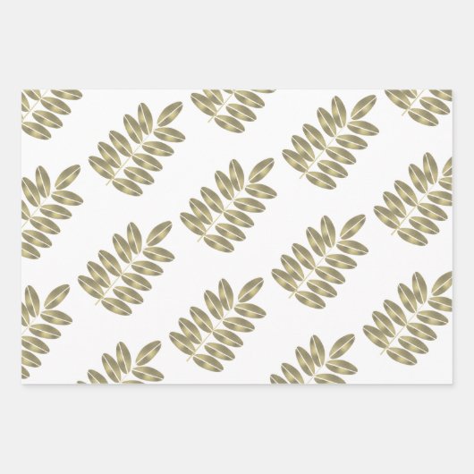 ゴージャスなフォイル幾何学的ガラス ラッピングペーパーシート (正面3)