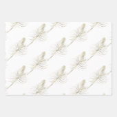 ゴージャスなフォイル幾何学的ガラス ラッピングペーパーシート (正面2)