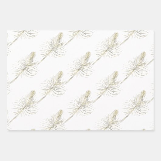 ゴージャスなフォイル幾何学的ガラス ラッピングペーパーシート (正面2)