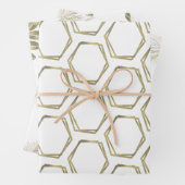 ゴージャスなフォイル幾何学的ガラス ラッピングペーパーシート (インサイチュ)