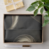 ゴージャスなフラクタルスワールデザインブラウンズ&クリームカラー 薄葉紙 (ギフト)