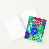 ゴージャスなフラワースケッチブック ノートブック (内部)