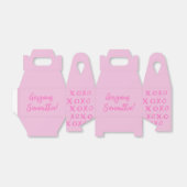 ゴージャスなフレンド名XOXOピンク可愛い愛用ボックス フェイバーボックス (折り畳みなし)