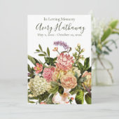 ゴージャスなフローラ葬儀記念事業 招待状 (スタンド正面)