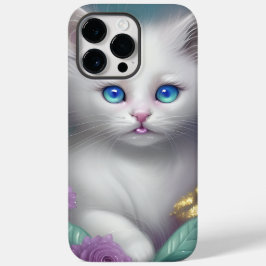 ゴージャスなフワフワ白の小さな子猫 Case-Mate iPhone 14 PRO MAXケース
