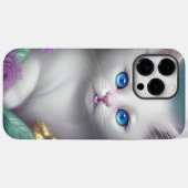 ゴージャスなフワフワ白の小さな子猫 Case-Mate iPhoneケース (裏面 (横))