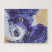 ゴージャスなブラックパピヨンパピー ジグソーパズル (横)