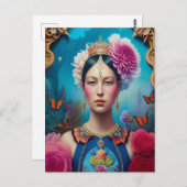 ゴージャスなプリンセスポートレート ポストカード (正面/裏面)