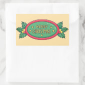 ゴージャスなホリデーシール 長方形シール (バッグ)