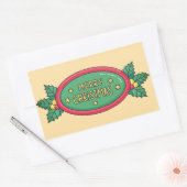 ゴージャスなホリデーシール 長方形シール (封筒)