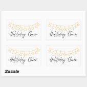 ゴージャスなホリデーシール 長方形シール (シート)