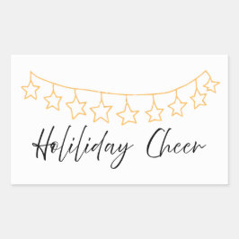 ゴージャスなホリデーシール 長方形シール