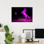 ゴージャスなホワイトサーカスホース ポスター (ホームオフィス)