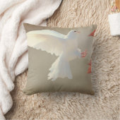 ゴージャスなホワイトドーブクッション クッション (ブランケット)