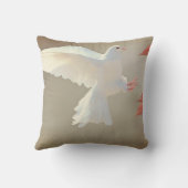 ゴージャスなホワイトドーブクッション クッション (裏面)