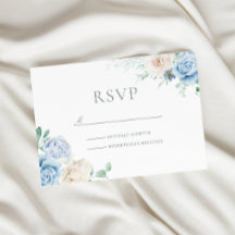 ゴージャスなボタニカルホワイト&ブルーフローラ結婚ズ