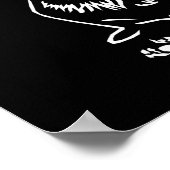 ゴージャスなミニマリストB&Wドイツの羊飼いポスター ポスター (角)