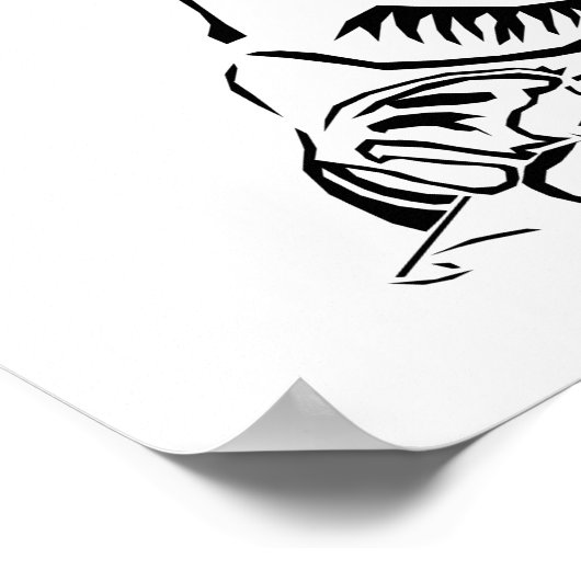 ゴージャスなミニマル山獅子価値ポスター ポスター (角)