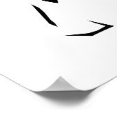 ゴージャスなミニマル象のポスター ポスター (角)