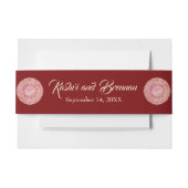 ゴージャスなメンディ 招待状ベリーバンド (正面例)