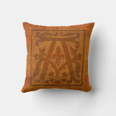 ゴージャスなモノグラム/オールド文字枕！ クッション (裏面)