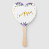 ゴージャスなラベンダーブドウ園の写真 ハンドファン (正面)